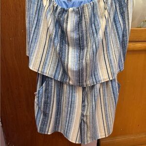 Romper Bundle strapless, short with pockets Large & XL